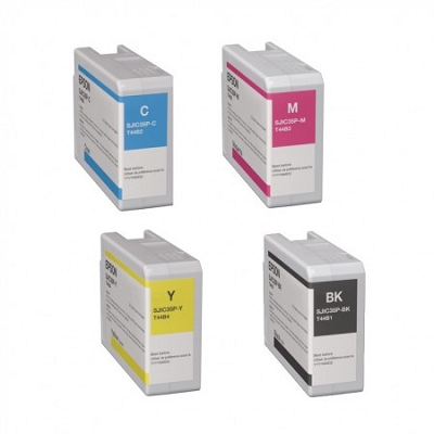 Cartouches EPSON CW-C6000, CW-C6500, Pack 4 couleurs Mat (SJIC36P) -[PACK-4-CW-6000M]-