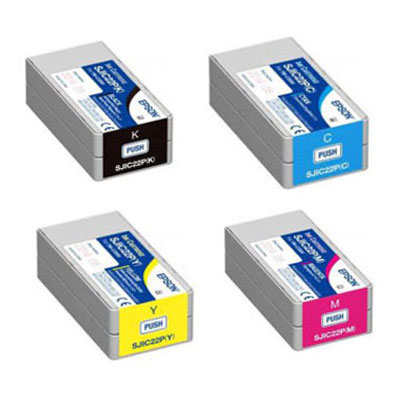 Cartouches Epson Tm-C3500, Pack 4 Couleurs -[PACK-4-TM-C3500]-