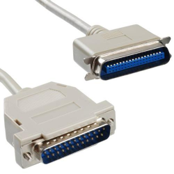 Zebra, Cable d’interface parallèle (DB-25M à DB-25M) -[105850-025]-