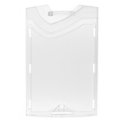 Porte badge avec 1 face cristale / 1 face dépolie - vertical - IDX 150 (lot de 100) -[1454257]-