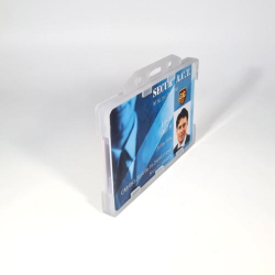 Porte-badge en plastique biodégradable pour 2 cartes – horizontal (lot de 100) -[1455766]-