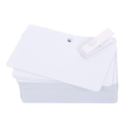 Evolis, Evolis, cartes PVC Blanches perforées, 0,5mm d'épaisseur -[C4512]-