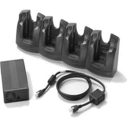 Zebra, Puit de charge, 4 emplacements MC3X00 avec alimentation -[CRD3000-401CES]-