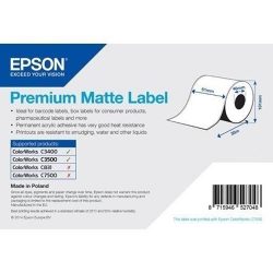 epson etiquettes papier prémium blanc mat pour cw c6000, c7500 , 76x127mm