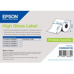 epson etiquettes papier blanc haute brillance pour cw c6500, cw c6500, c7500 105x210mm