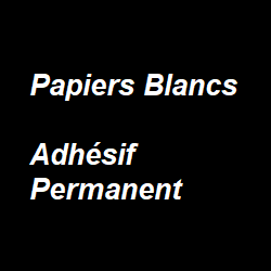 62011 - Papiers blancs - colle permanente