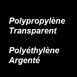 62015 - Synthétique transparent ou argenté